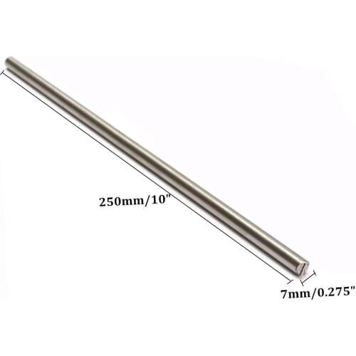 7*250mm TC4 Titanium 6al-4v Round Bar Ti Gr.5 Rod Stick Grade 5 0.275" * 10"