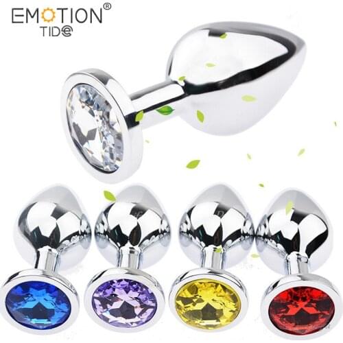 Anal Ball Amplifier Metal Ball Bullet Shape Stainless Steel Prostate Massager Insert Ass Male and Female Sex Toys Adult Products