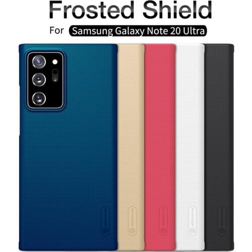 For Samsung Galaxy Note 20 Ultra Nillkin Textured Carbon Hybrid Case for Samsung Note 20 Synthetic Fiber Soft Frame Back Cover