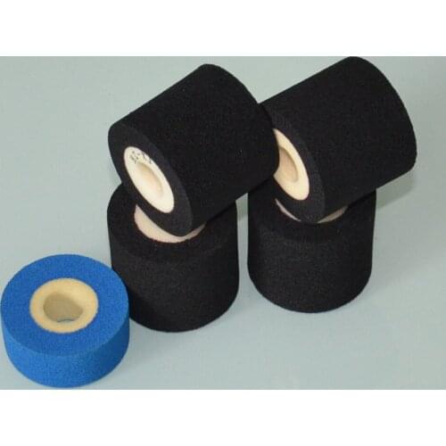 Black Diameter 36mm Height 40mm hot stamp coding machine ink roller for continuous band sealer