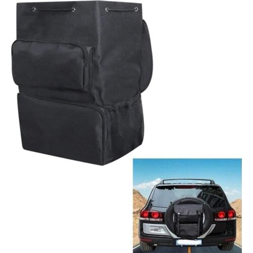 For Jeep Wrangler Storage Bag Car Rear Spare Tire Bag Pocket Saddlebag Cargo Organizer Bag For Jeep Wrangler JK YJ TJ TL