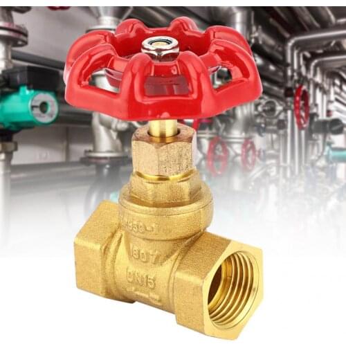 DN15 G1/2in Brass Globe Shut-Off Valve Female Thread Two Seals Stop Valve For Water Gas Manual Flush Valve