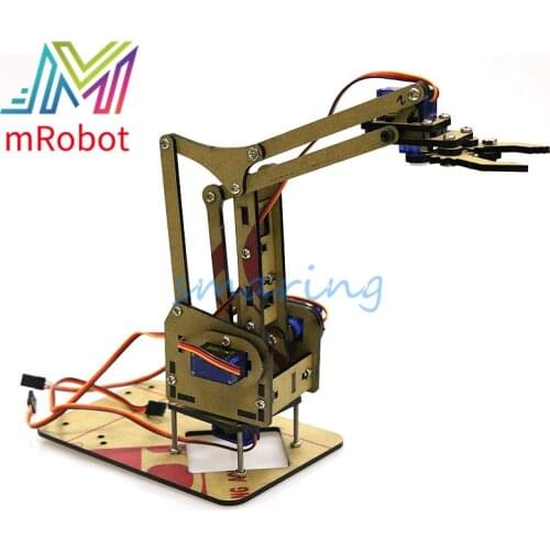 4 DOF Unassembly Mechanical Arm Robot Manipulator Claw for Arduino Maker Learning Robotic Education Maker Kit