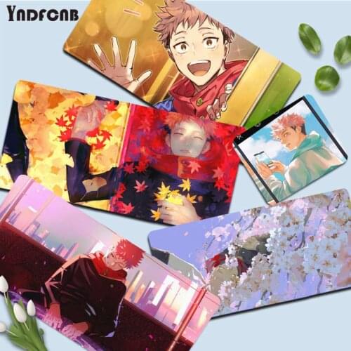 YNDFCNB Anime Jujutsu Kaisen Yuji Itadori Beautiful Anime Unique Desktop Pad Game Mousepad Size for mouse pad Keyboard Deak Mat
