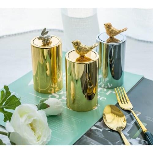 Nordic Style Round Stainless Steel Toothpick Box Creative Animal Styling Household Toothpick Storage Box Toothpick Holder ZL314
