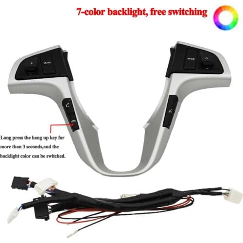 Multifunction Button Steering Wheel For H yundai VERNA SOLARIS Audio Volume Music Control Buttons Switch Car Accessroies