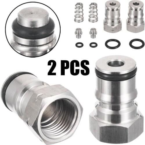 2Pcs 19/32''-18 Thread Gas & Liquid Ball Lock Keg Stainless Steel Poppet Post Kit For Beer Homebrew Kegs Accessory