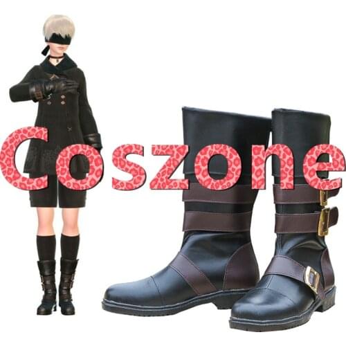 NieR:Automata YoRHa No. 9 Type S Cosplay Shoes Boots 9S Halloween Carnival Cosplay Costume Accessories