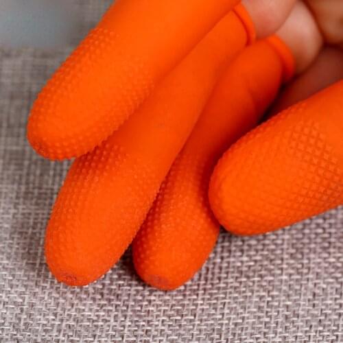 100 pcs Disposable latex non-slip anti-static finger cover dust-free and powder-free agricultural daily finger cover
