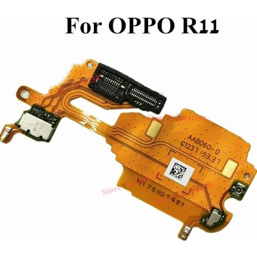 Original Microphone Antenna Connector For OPPO R11 R11T MIC Wifi Singer Antenna Flex cable Replacement parts For OPPO R11 R11t