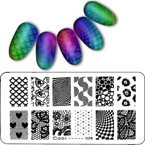 6*12CM 12pcs/lot nail stamping plates Manicure Template Nail Art Printing Polish Stamp Plate New Design Nail stencil