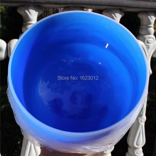 12'' Frosted Adrenals Chakra Color Quartz Crystal Singing Bowl