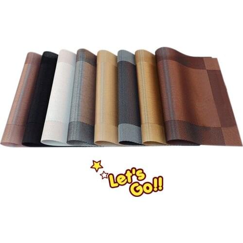 Simple Meal Mat PVC Non-slip Insulation European-style Table Mat Wash-free Eco-friendly Dish Western Placemats Dining Board