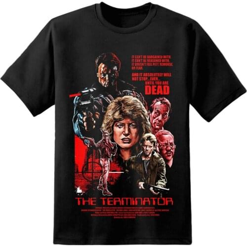 The Terminator Retro Movie Poster T Shirt Cyberdyne Systems Skynet Nostromo Film