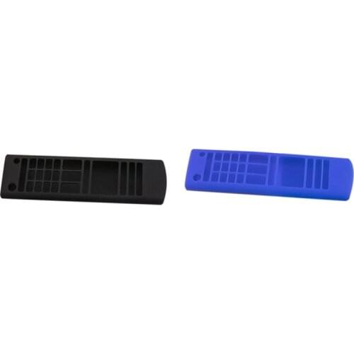 2 Pcs Silicone Case for LG Smart TV Remote Control AKB75095307 AKB74915305 Shockproof Holder Cover,Black & Blue