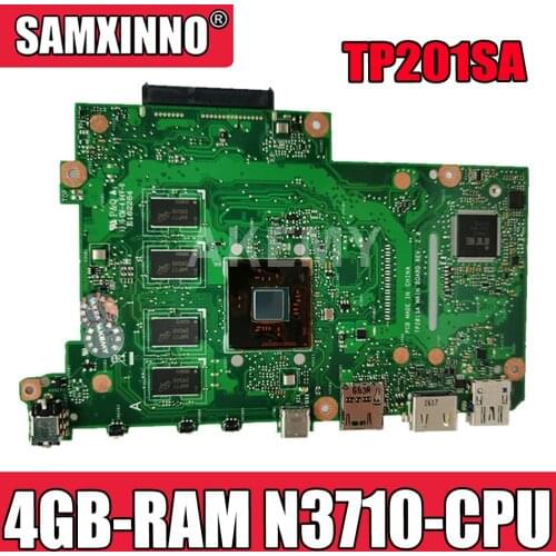TP201SA Laptop motherboard for ASUS TP201SA original mainboard 4GB-RAM N3710-CPU
