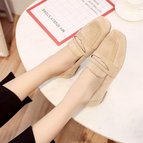 Suede Leather Slip On Wedges Shoes Women shoes Breathable Hollow Out walking shoes Comfort Moccasins Loafer Casual Shoes U19-24