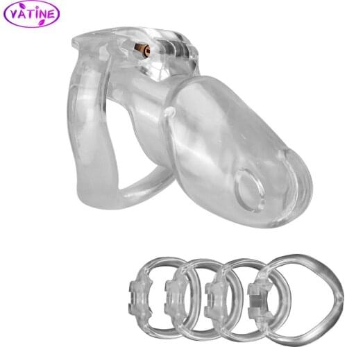 HT-V4 Chastity Cage Penis Ring Cock Harness Sex Toys For Men Male Couples Tools Adults Games Bondage Strapon Machine Erotic Shop