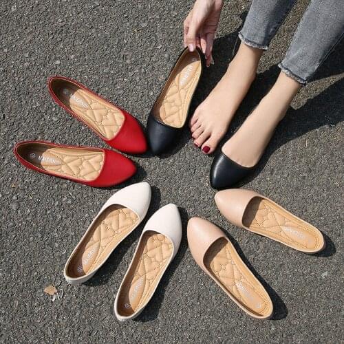 2021 New Flat Design Simple Flat Shoes Women Shoes 4 Seasons Casual Shoes Female large Size 36-46 ladies Shoes
