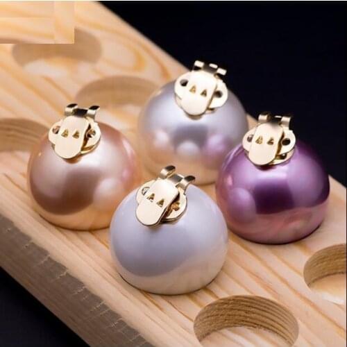 1 pair of high-grade shoes accessories variety of colors large pearl removable buckle simple shoe flower