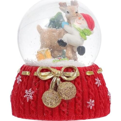 1pc Christmas Snow Globes Snowman Crystal Ball Photo Props Christmas Glass Ball