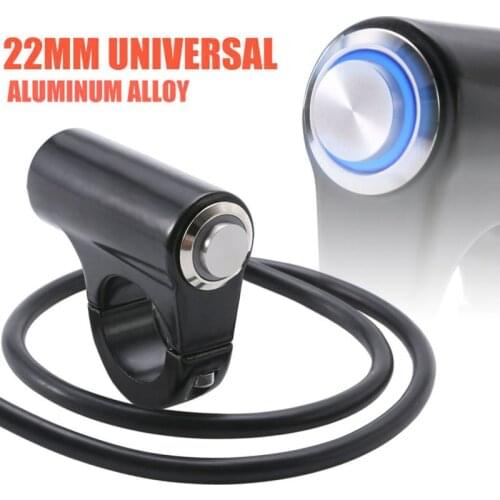 7/8" 22mm LED Motorcycle Handlebar Headlight Switch Fog Light ON OFF Waterproof For Sport Electric Bike