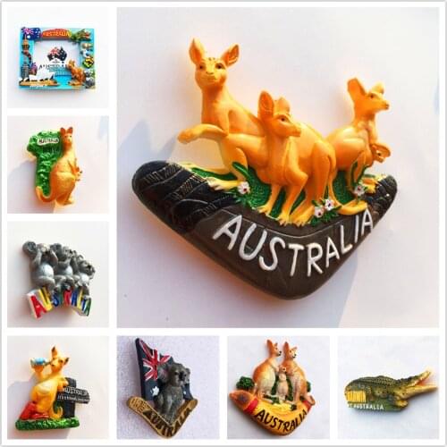 Australia sign Europe and America 3D Fridge Magnets Tourism Souvenir Refrigerator Magnetic Sticker Collection Handicraft Gift