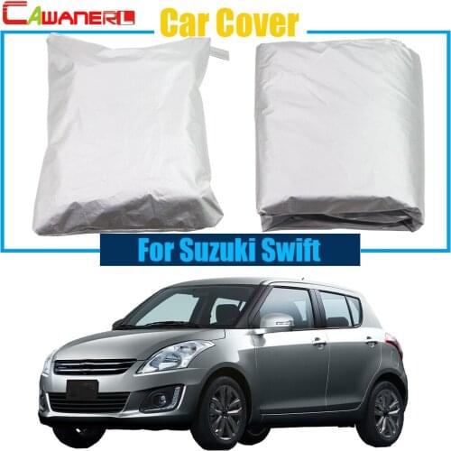 Cawanerl Car Cover Sun Shade Snow Rain Resistant Protector Anti UV Cover Dustproof For Suzuki Swift