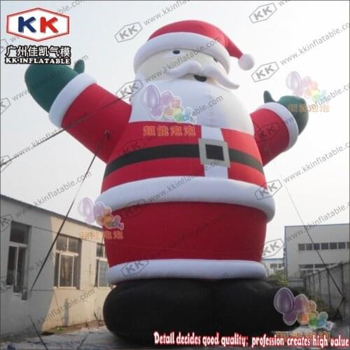 Pvc tarpaulin durable waterproof inflatable santa claus, Xmas inflatable decorations inflatable santa cartoons