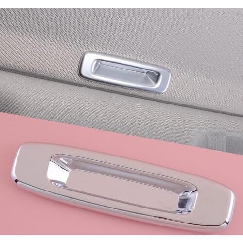 CITALL Chrome Interior Dome Sunroof Door Handle Cover Trim Fit for Toyota Tacoma 2016 2017 2018 2019
