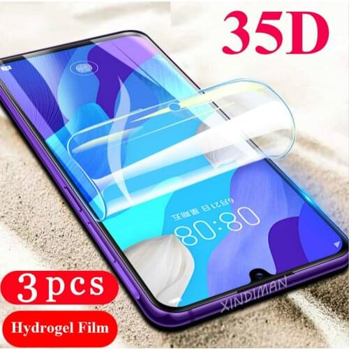 3Pcs soft full cover protective film for huawei nova 3 3i 3E 4 4E 5 5i pro 5T 5Z hydrogel film phone screen protector Not Glass