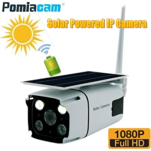 2020 Newest Solar Powered IP Camera 1080P Wireless Outdoor Indoor Security WiFi Camera with Built-in battery Motion Detection N8