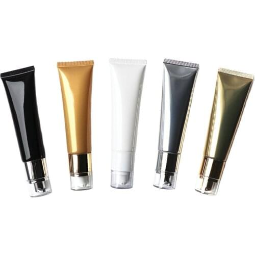 50ml white/gold/black airless soft tube for mildy wash/butter/handcream/night cream/mask cream/anti-UV cream/cosmetic tube