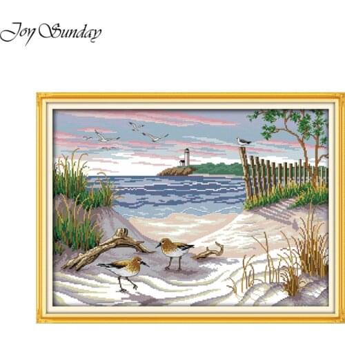 Joy Sunday Cross Stitch Kits Needlework Set Embroidery kit DMC 11CT 14CT DIY Birds Animal Patterns Printed Art Crafts Home Decor