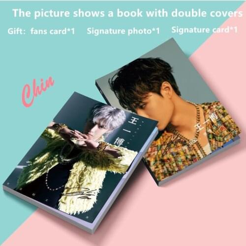 The Untamed Lan Wangji UNIQ Wang Yibo Photobook Present Signature Photo Card Chinese Star yibo Wang Album Fashion Book Around