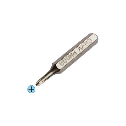 PH000 CR-V Screwdriver Bits 1.5mm Magnetic 4mm Hex Phillips bit, 120pcs/lot