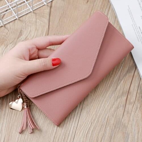 Holding Bag Money Wallet Purse Cute Student Woman Standard Interior Slot Pocket Long Pu Hasp Multi-card Wallet Bolsa Feminina