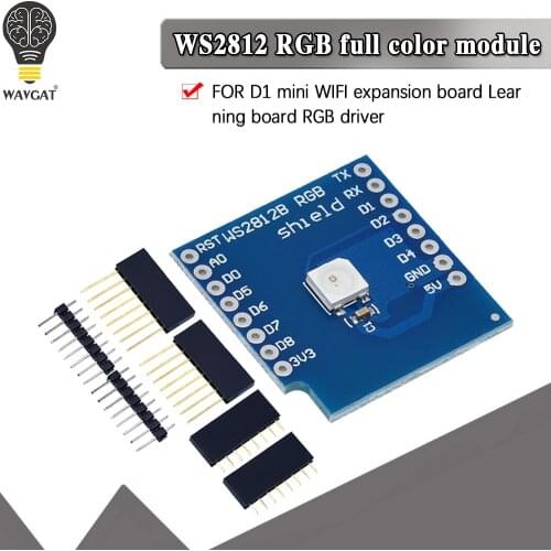 RGB LED Module For D1 mini WS2812 5050 RGB Built-in LED 1 Colorful LED Module For WAVGAT d1 mini ESP8266