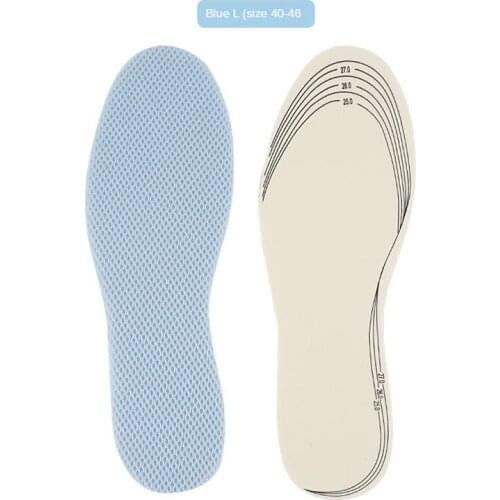Thin Breathable Sweat-Absorbent Womens Sports Leisure Full Foot Shoes Pad Decompression Shock Absorption Latex Insole Brioche