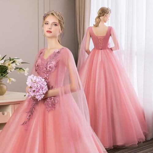 V-neck Quinceanera Dress Ball Gown Formal Appliques Party Prom Vintage Quinceanera Dresses Lace up back Plus Size