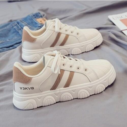 Womens White Chunky Sneakers Women Shoes Platform Casual Sport Shoes 2021 New Spring Vulcanized Tennis Female3.5cm basket femme