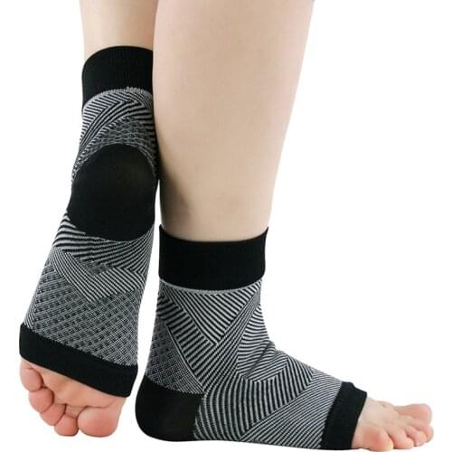 1 Pair Ankle Support Breathable Compression Nylon open-toed Spandex Sleeve Heel Cover Fitness Sports Safety ankle brace