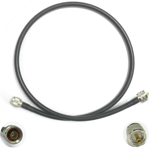 1PC N type male switch UHF male plug PL259 RF Coax Cable adapter RG8 100cm 1m Wholesale