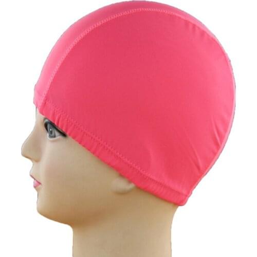 1pc Ear Protect Swimming Cap Silicone Hats Elastic Free Size Adult Swimming Pool Gear Good Quality 7 Color Women Swimming Caps
