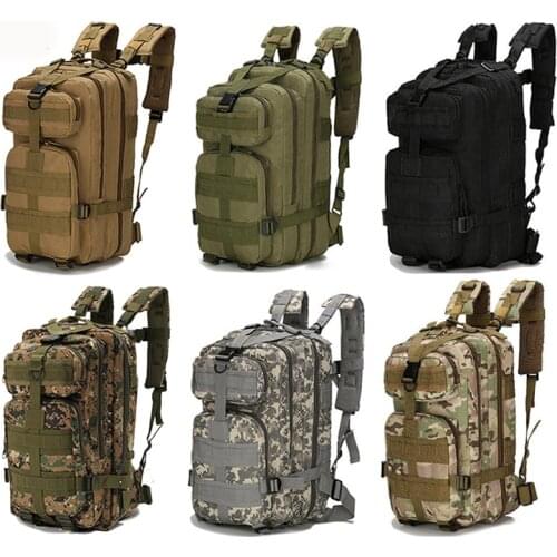 1000D Nylon Military Tactical Backpack 30L Hunting Climbing Backpack Water Resistant Hiking Camping Trekking Molle Rucksack