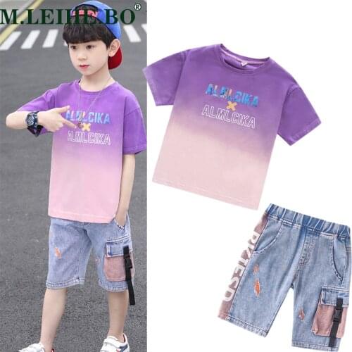 Boys Clothing Sets Summer New Cotton Teenage Boys Clothing Kids Boys Suit for 3-14Years Kids Boys Clothes Summer Outfits 2PCS