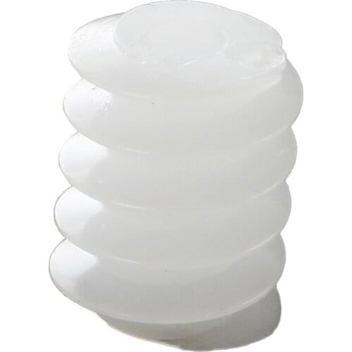 20 Pcs White Plastic Gear Worm Screws 6mmx8mm for RC DIY Model Toys