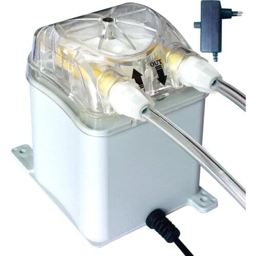 420ml/min, 3 rollers, 230Vac Honlite Peristaltic Pump with Exchangeable Pump Head, Santoprene Peristaltic Tube and Transformer