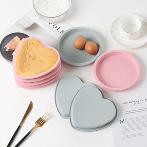 6 Inch Silicone Cake Heart Shape Mold Kitchen Bakeware DIY Desserts Baking Mold Mousse Cake Moulds Baking Pan Decorating Tools