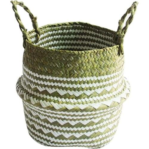 White Triangle Flower Middle Diameter 32*height 28 Practical and simple plant fiber manufacturing childrens toy furniture